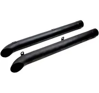 Dougs Headers D930-B Side Tubes For Corvette Sidemount Hi-Temp Black Coating