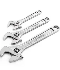 3 Pc. Adjustable Wrench Set 6&#034;, 8&#034; &amp; 10&#034; - AC3PC