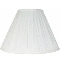 Empire Box Pleat Lamp Shade, 8&#034; Top, 16&#034; Bottom, 11&#034; Slant