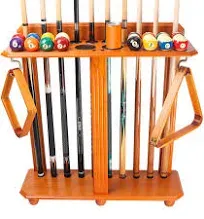 10-Cue/Pool Ball Floor Stand Billiard Pool Cue Stick Rack/Holder (5 Colors)