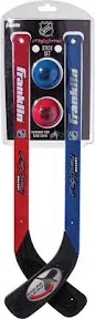 Franklin Sports Mini Hockey Flex Stick and Ball Set - Play Knee Hockey Anytime, Anywhere - Kids Hockey Set - NHL - Includes 2 Mini Sticks and 2 Foam Balls