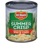 Del Monte Summer Crisp White Corn, Sweet, Whole Kernel - 11 oz