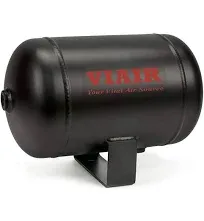 VIAIR 91014 1 Gallon 4-Port Air Reservoir Tank with 1/4" NPT, Black