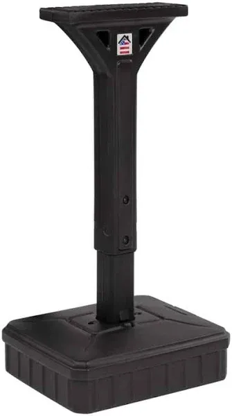 American Home Dig-Free Universal Mailbox Post for Standard Mailboxes - No Digging Needed Mailbox Post - Black