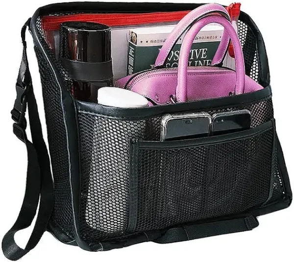 Car Net Pocket Handbag Holder Between Front Seats,Car Mesh Handbag Holder Car...