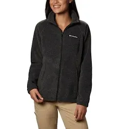 Columbia Jacket Womens Charcoal Benton Springs Fleece Full Zip Size S