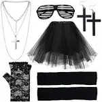 80s Women's Costume Outfit Accessories Set