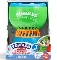 Fubbles No-Spill Fun-Finiti Bubble Machine Active Play for Ages 3 to 8