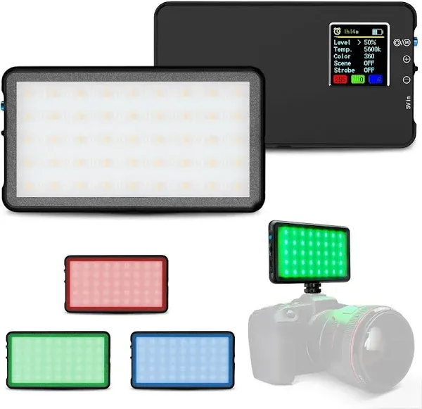 Lume Cube RGB Panel GO | Full Color RGB &amp; Bicolor Light for Professional DSLR...