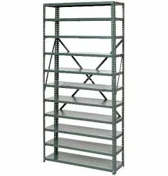 Global Industrial 11 Shelf Open Steel Shelving Unit