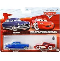 Disney and Pixar Cars 3, Race Official Tom &amp; Lightning McQueen 2-Pack, 1:55 Scal