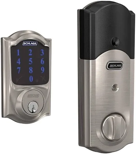 Schlage Connect Z-Wave Plus Smart Deadbolt with Camelot Trim