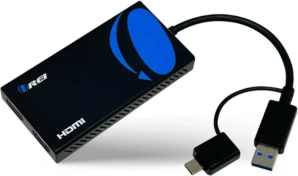 OREI SplitExtend HDMI Splitter Extender For Dual Extended Display (USBC2HDMI2)