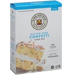 King Arthur Gluten Free Confetti Cake Mix: Delicious Birthday Baking Made Easy - 18 oz Box for Cakes, Cupcakes, and Desserts - Natural Colors, No Synthetic Flavors or Preservatives