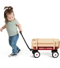 Radio Flyer My 1st Steel & Wood Wagon Toy