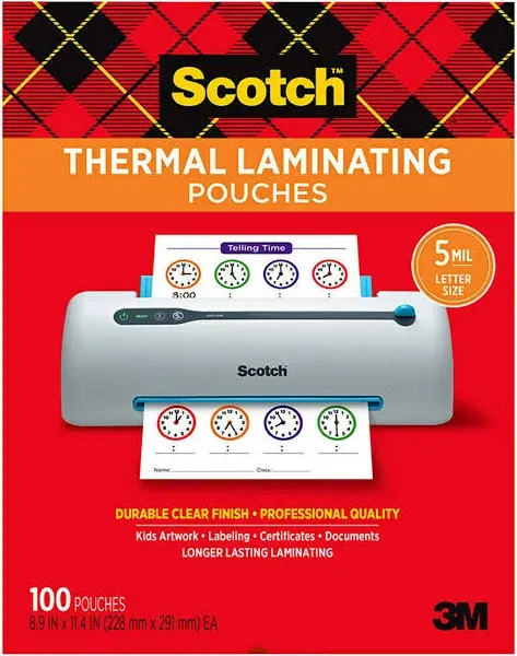 3M Scotch Thermal Pouches 5 MIL (00051141394961) (6/Each)