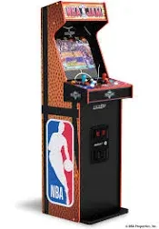 ARCADE1UP NBA Jam Deluxe 2-Player Control Panel Arcade Machine, Built for Your Home, 5 Foot Tall Cabinet with 3 Classic Games