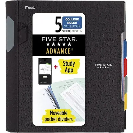 Five Star Advance Wirebound College Ruled Notebook