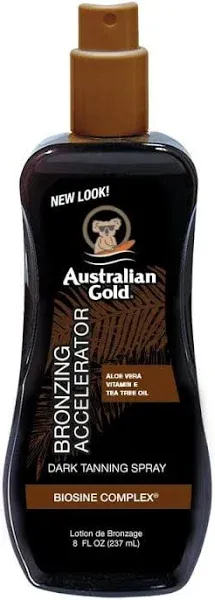 Australian Gold Dark Tanning Accelerator Spray, 8 fl oz Tanning Gel