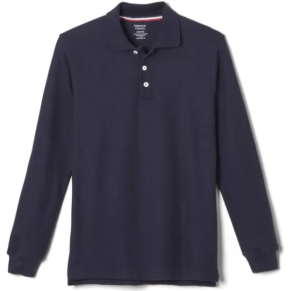 French Toast L/s Pique Polo Adult Shirt