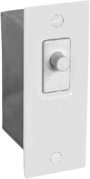 1 Pc, Steel, Powder Coated White Door Jamb Switch Kit For Indoor Use On Sliding Or Hinged Doors