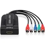 HDMI to 1080P YPBPR Component Video 5RCA RGB Converter Stereo Audio Video