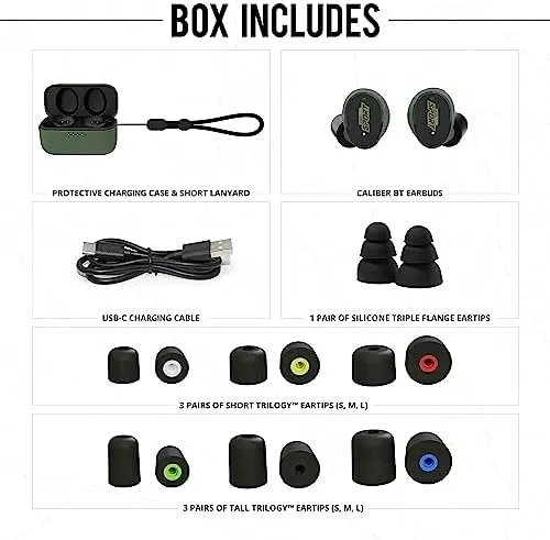 ISOtunes Sport CALIBER BT Shooting Earbuds: Bluetooth Hearing Protection NIB