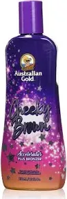 Australian Gold CHEEKY BROWN Dark Accelerator Tanning Lotion 9 .5oz PACKETS