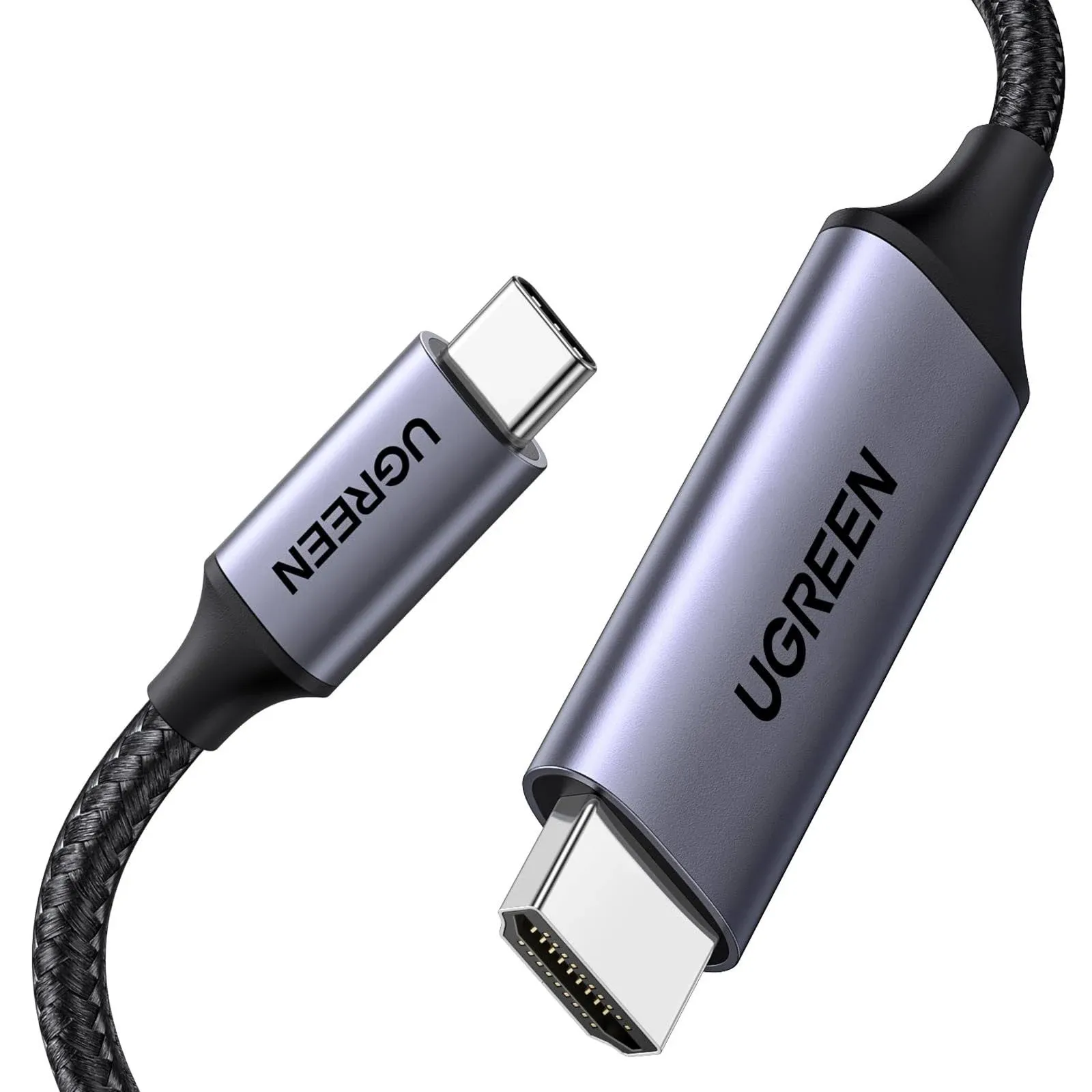 UGREEN Type C to HDMI Male to Male Cable Aluminum Shell 2m (Gray Black) 50571