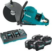 Makita GEC01PL4 80V max (40V max X2) XGT Brushless 14&#034; Power Cutter Kit (8.0Ah)