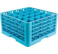 Carlisle OptiClean Glass Rack, 25-Compartments, 4 Extenders