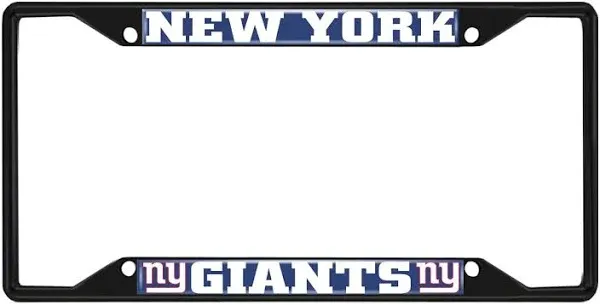 Nfl - New York Giants License Plate Frame - Black