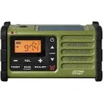 Sangean AM/FM Green Handcrank And Solar Emergency Alert Radio