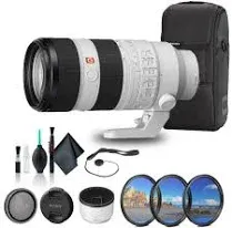 Sony FE 70-200mm F2.8 GM OSS II G Master Telephoto Zoom Lens Bundle with 64GB SDXC Card, Handy Case, Filter Kit, 77mm Protection Filter, Lens Pen + More