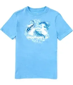 Under Armour Boys' Multi Fish Icon Short Sleeve Graphic T-Shirt