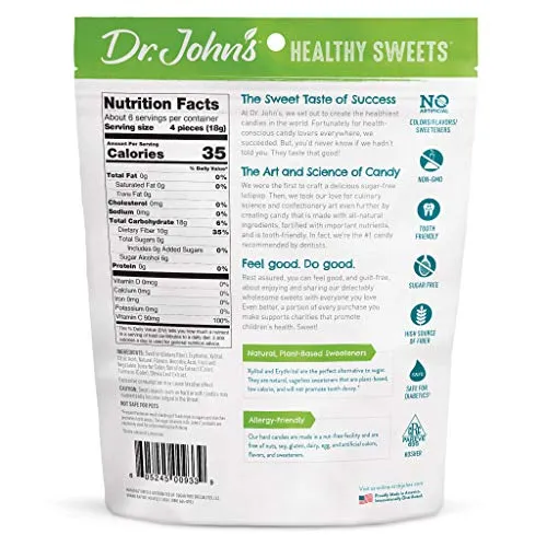 Dr. John's Healthy Sweets Sugar-Free Classic Fruit Hard Candies