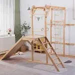 Grove Indoor Jungle Gym, Natural Wood