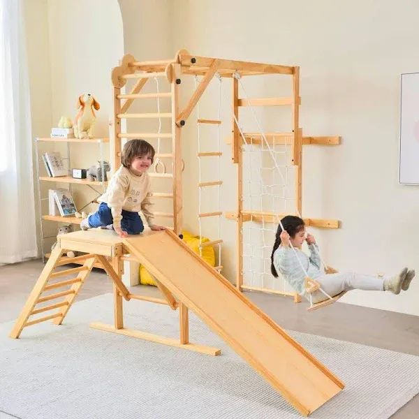 Avenlur Grove 8-in-1 Indoor Jungle Gym Colored Bars