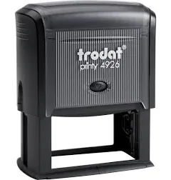 Trodat 4926 Custom Self-Inking Personalized Return Address Stamp - Customizable Up to 8 Lines of Text -Refillable Customized Ink Rubber Stamper, Small Business Essentials, Shipping, Work - XX-Large