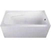 Aqua Eden 54-Inch Acrylic Alcove Tub with Arm Rest and Right Hand Drain Hole