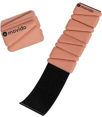  Wrist and Ankle Weights | 1 lb each (2 per set) | Adjustable Workout Blush