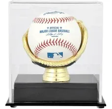 GOLD GLOVE SINGLE BASEBALL DISPLAY CASE (GREAT USED)