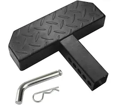 Universal Hitch Step Anti Slip Tow Bumper Step Guard Black Trailer Hitch Step...