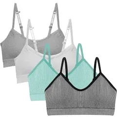 Popular Girls Bras 4 Pack Seamless Cami Bra With Removable Padding