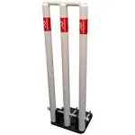 Cricket Spring Back Stumps + Bails ICC 28" Senior/Adult Size