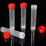 BKMAMLAB 20ml Plastic Small Vials with Screw Caps Sample Tubes,PP Material, Free from DNase, Rnase, Human DNA(30pcs)