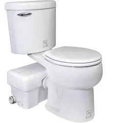 Liberty Pumps Ascent II Complete System Macerator and Round Toilet