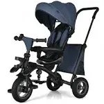 Costway 7-in-1 Baby Folding Stroller Tricycle with Rotatable Seat