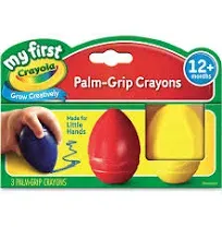 2 Packs My First Crayola 3 Count Palm Grip Crayons Age 12 Months Up