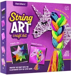 Dan&Darci String Art Craft Kit for Kids Girls Birthday Gifts for Ages 12 Year Old